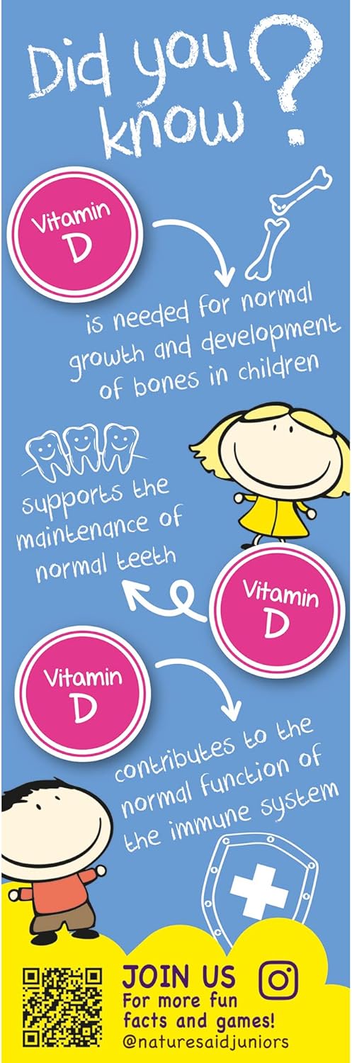 Natures Aid Health High Strength 200iu Vitamin D3 Drops - 50ml Bottle
