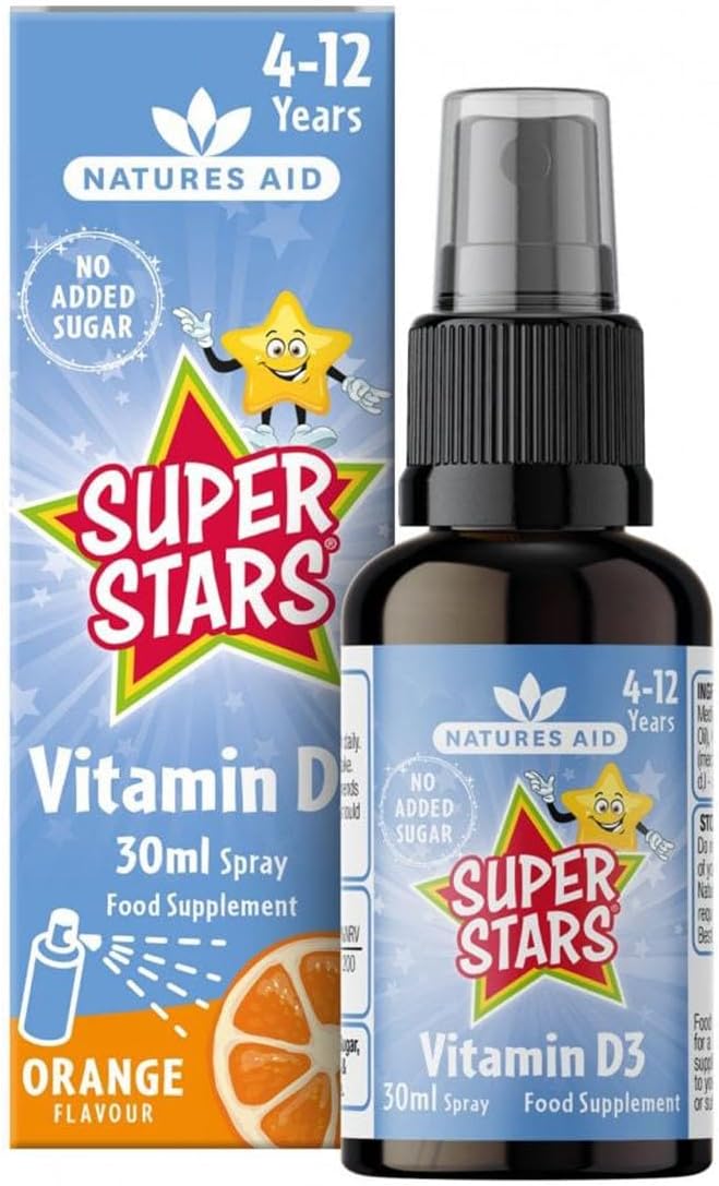 Natures Aid Super Stars Vitamin D Spray - 1.01 fl oz - Essential Daily Supplement