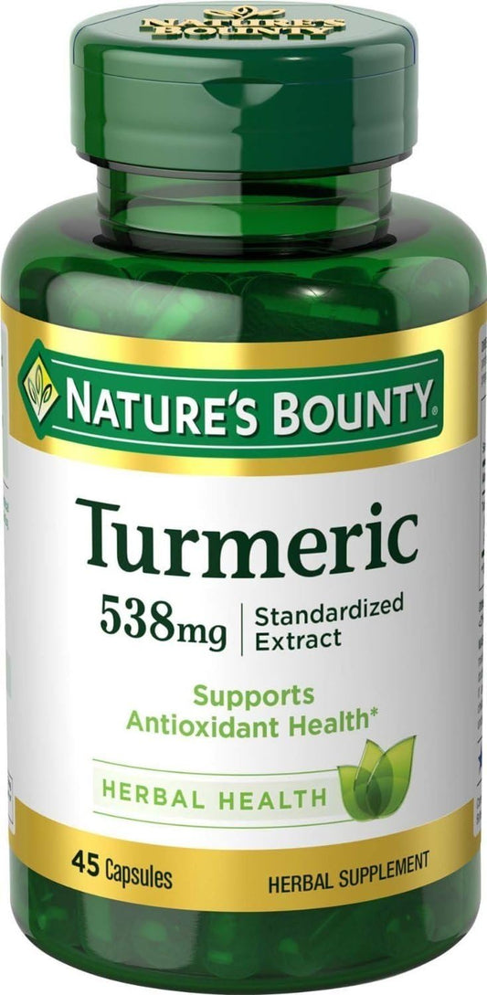 Nature's Bounty Turmeric 538mg Extract Capsules - 90 Count Pack