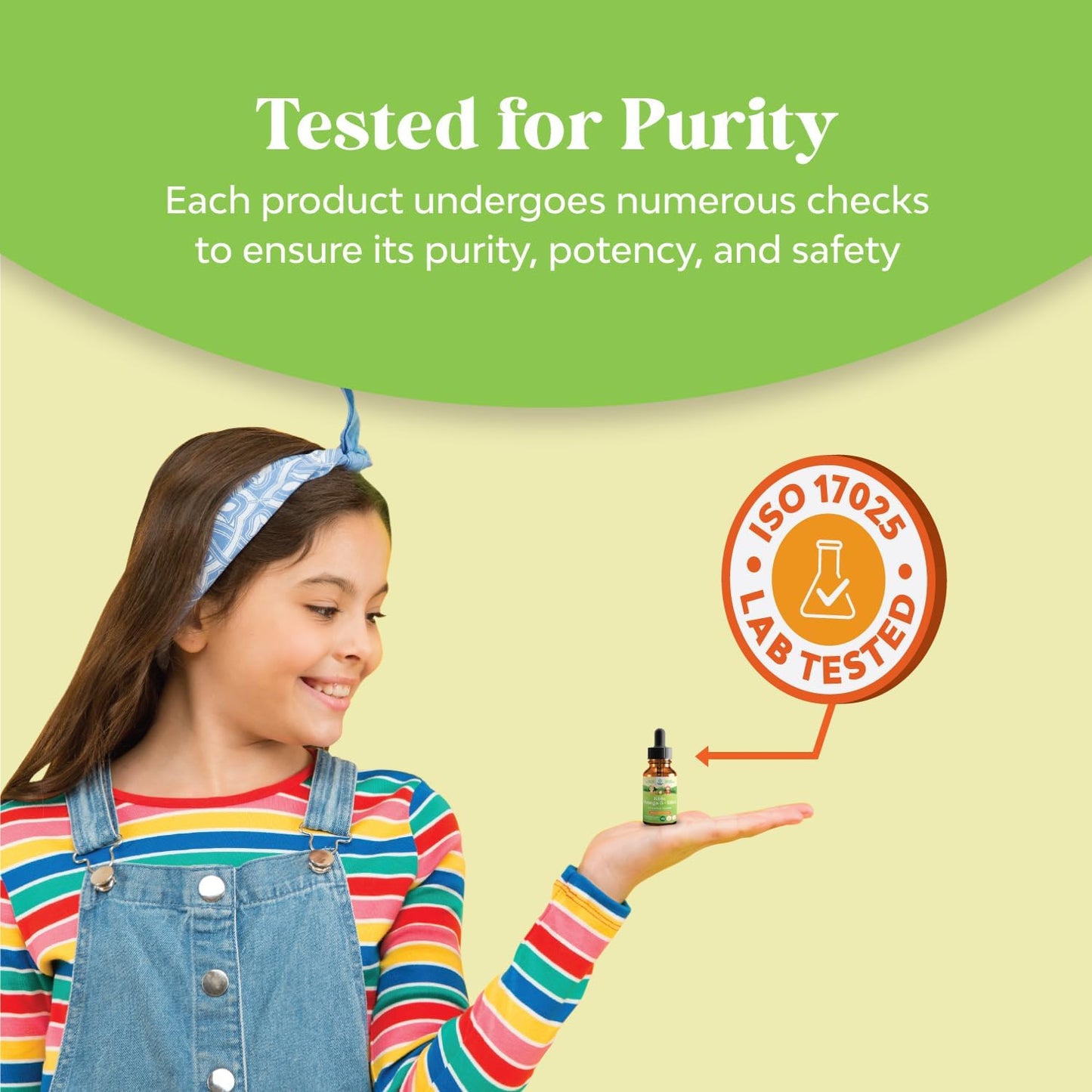 Natures Craft Kids DHA Omega 3 Drops - Vegan Liquid Supplement for Brain, Immunity & Vision - Nutritional Support for Healthy Nervous System - 2 Fl Oz