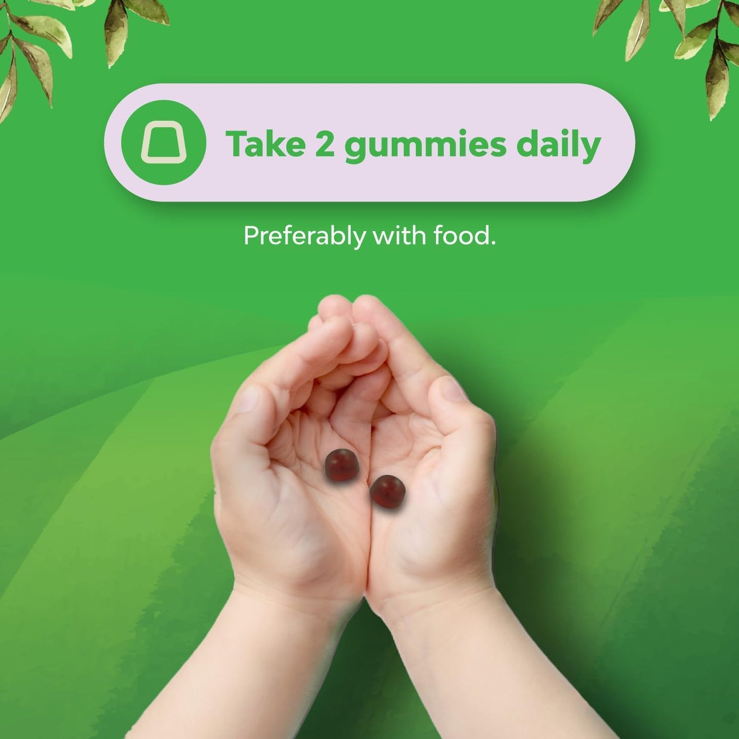 Natures Craft Kids Iron Gummies - Gentle Iron Supplements for Stronger Immunity & Energy - Vegan, GMO & Gluten Free - 60 Count