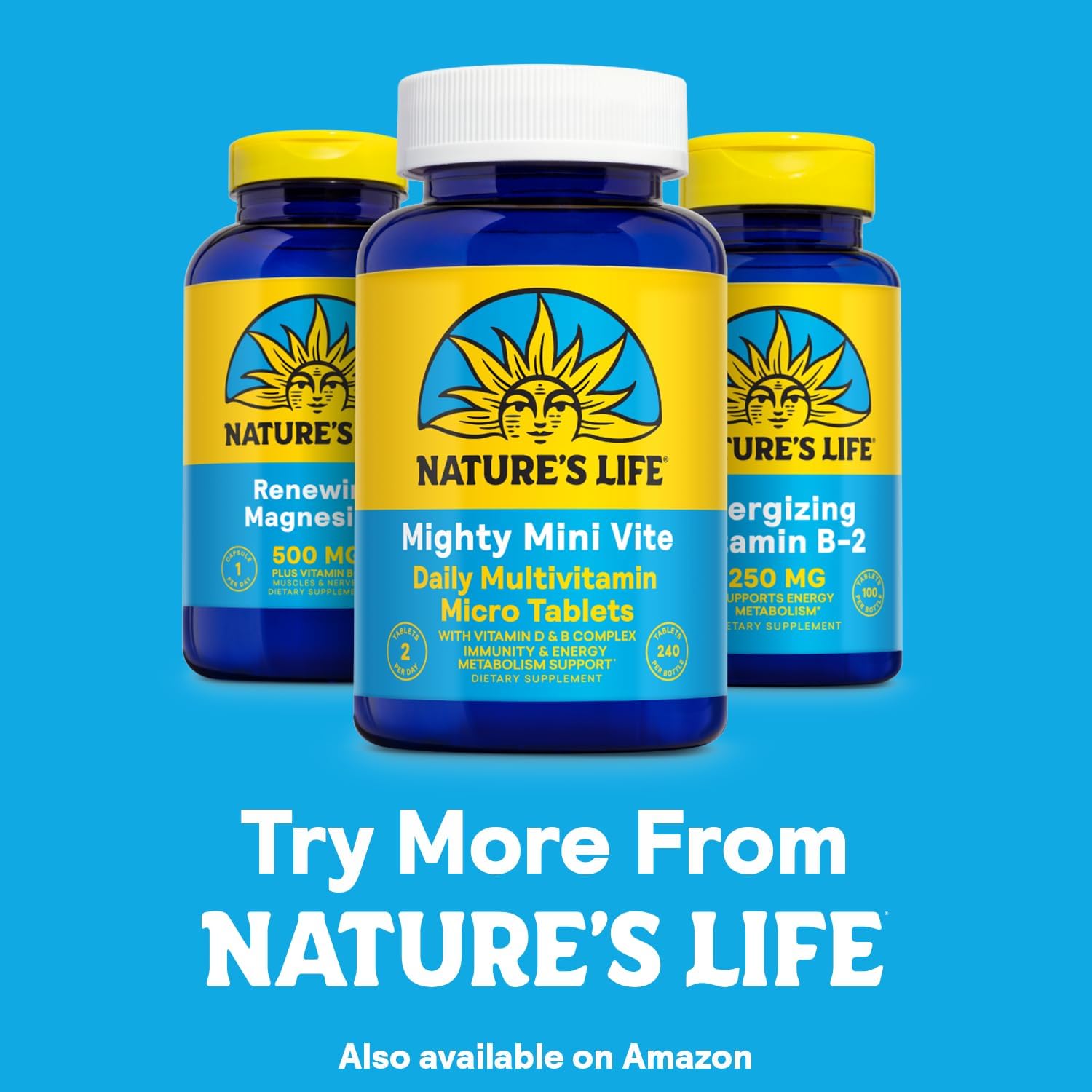 Nature's Life Renewing Magnesium 500 mg with Vitamin B-6 for Muscle and Nerve Support - Lab Verified - 100 Servings