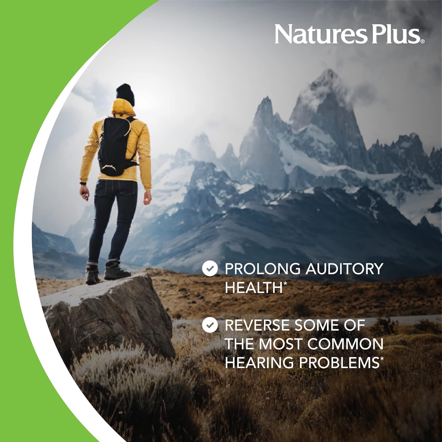 Natures Plus AgeLoss Hearing Support Capsules - 90 Count - Vegetarian & Gluten Free - 30 Day Supply