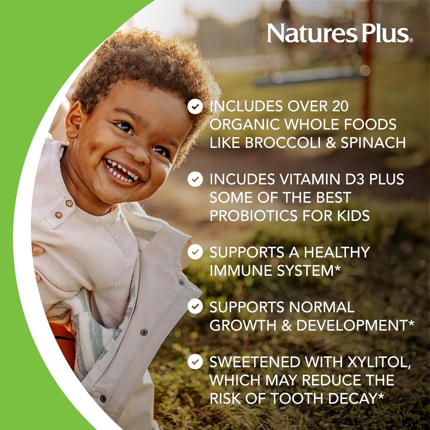 Natures Plus Animal Parade Gold Children's Chewable Multivitamin - Assorted Flavors - 60 Tablets