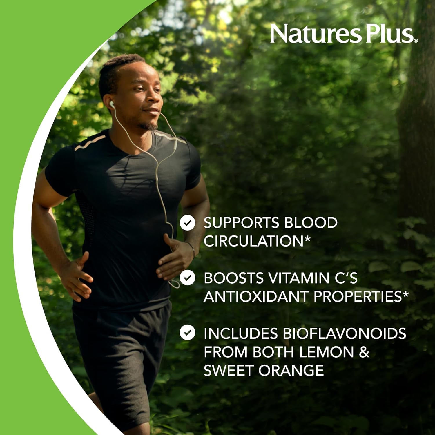 Natures Plus Biorutin 1000 mg - 180 Tablets, Bioflavonoid & Rutin Complex for Vascular Support - Vegetarian & Gluten Free