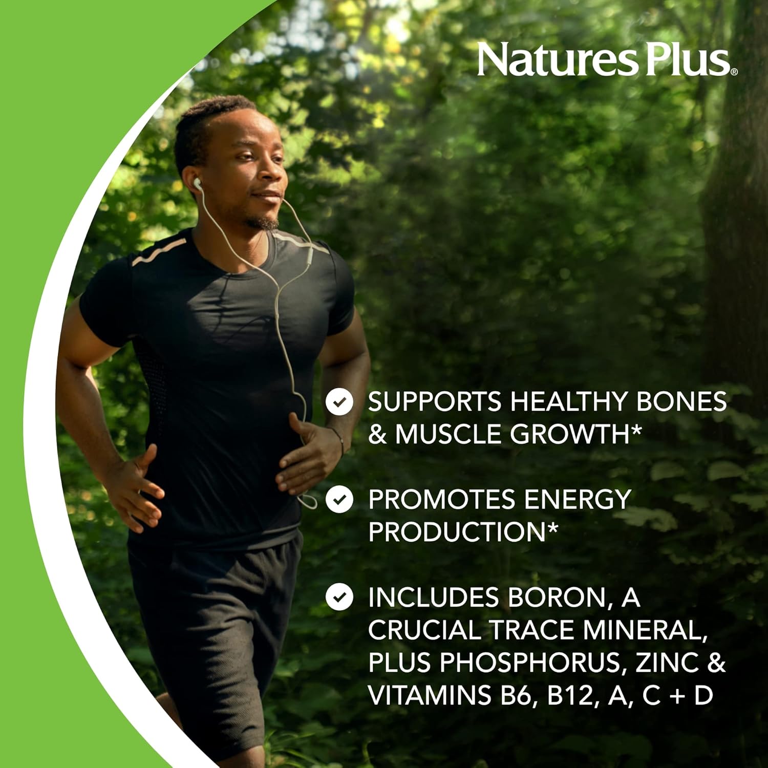 Natures Plus Bone Power with Boron - 1000 mg Calcium Softgels for Bone & Joint Support - Liquid Calcium Supplement for Maximum Absorption - Milk & Gluten-Free