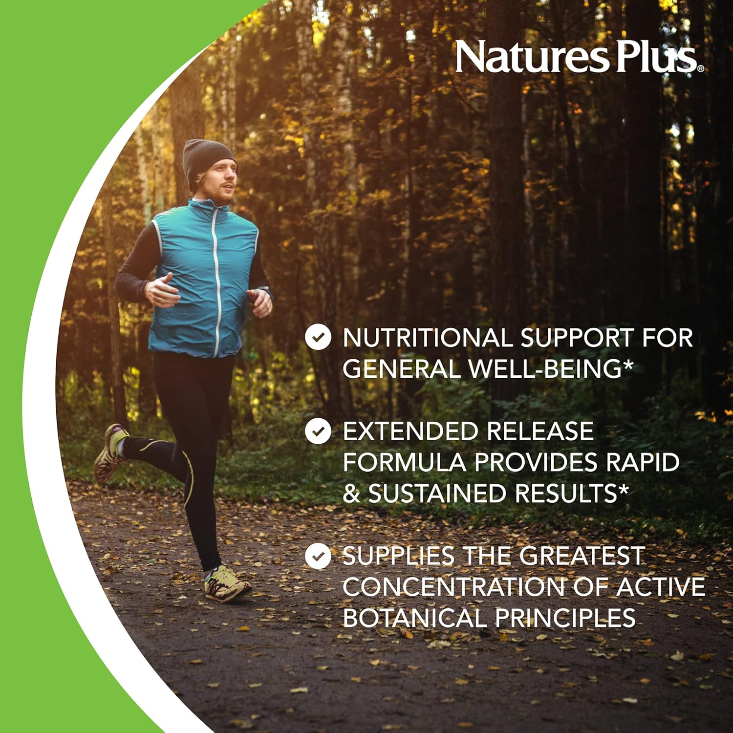 Natures Plus Rhodiola 1000mg Extended Release Tablets - Herbal Supplement for Energy, Focus, and Stress Relief - Vegan and Gluten-Free - 30 Servings