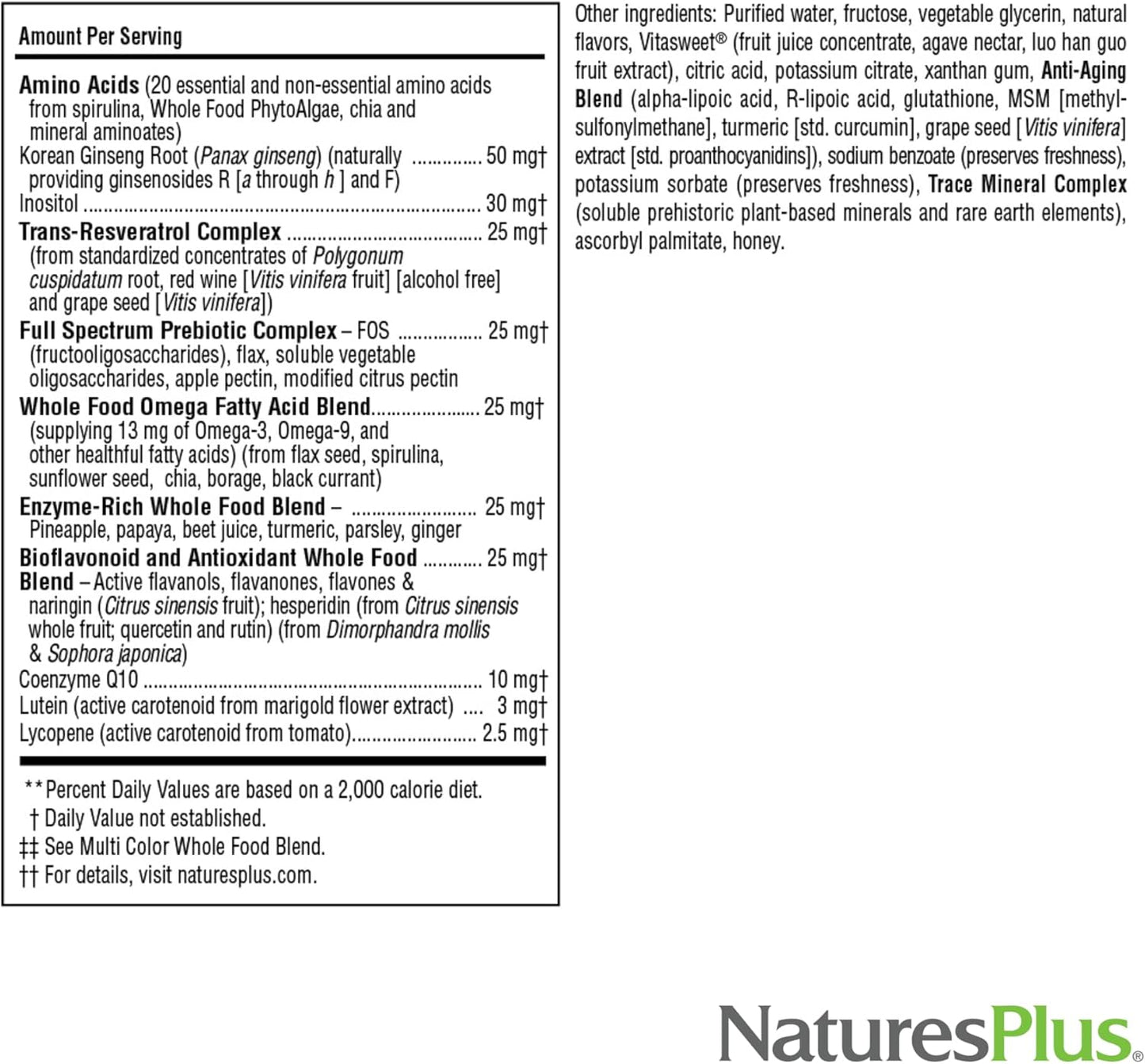 Natures Plus Source of Life Gold Liquid Multivitamin - 30 oz - Boosts Energy, Immune Health & Well-Being with Vitamins D3, B12, K2 & 120+ Nutrients