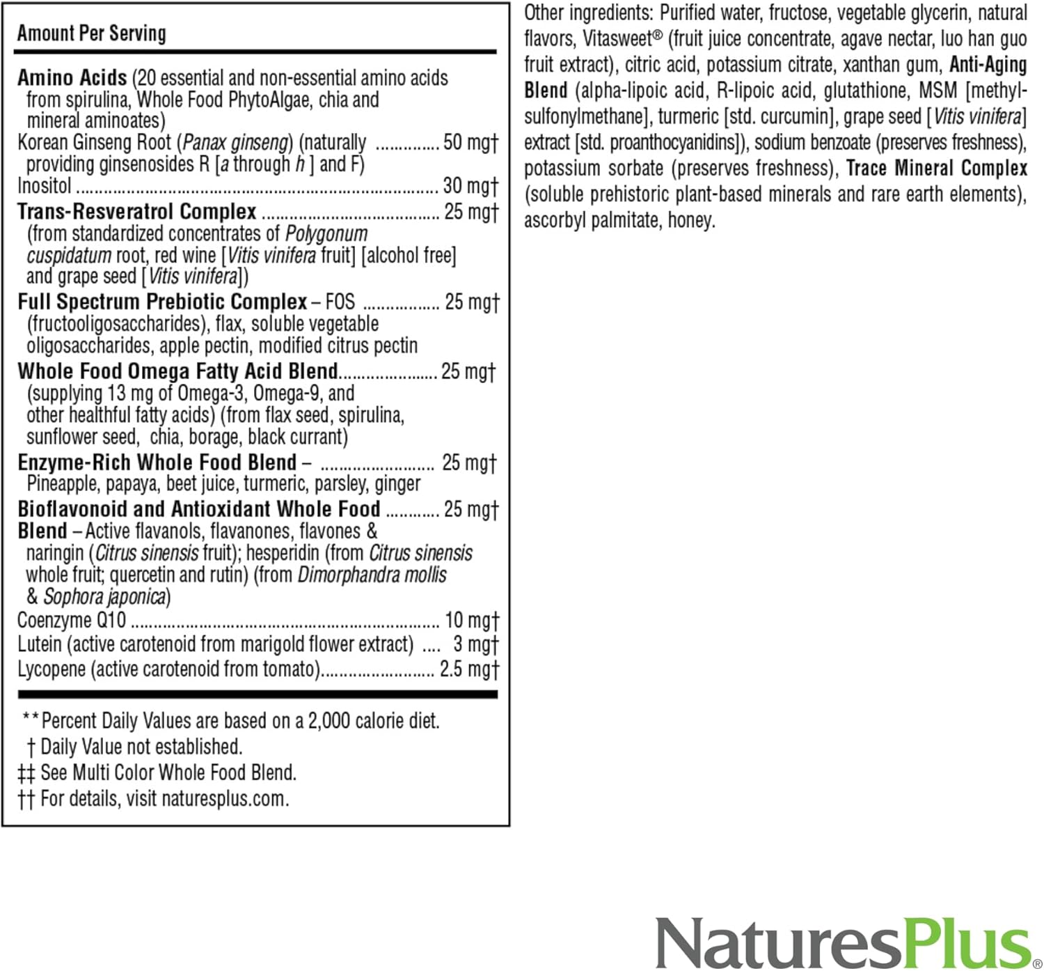Natures Plus Source of Life Gold Liquid Multivitamin - 30 oz - Boosts Energy, Immune Health & Well-Being with Vitamins D3, B12, K2 & 120+ Nutrients