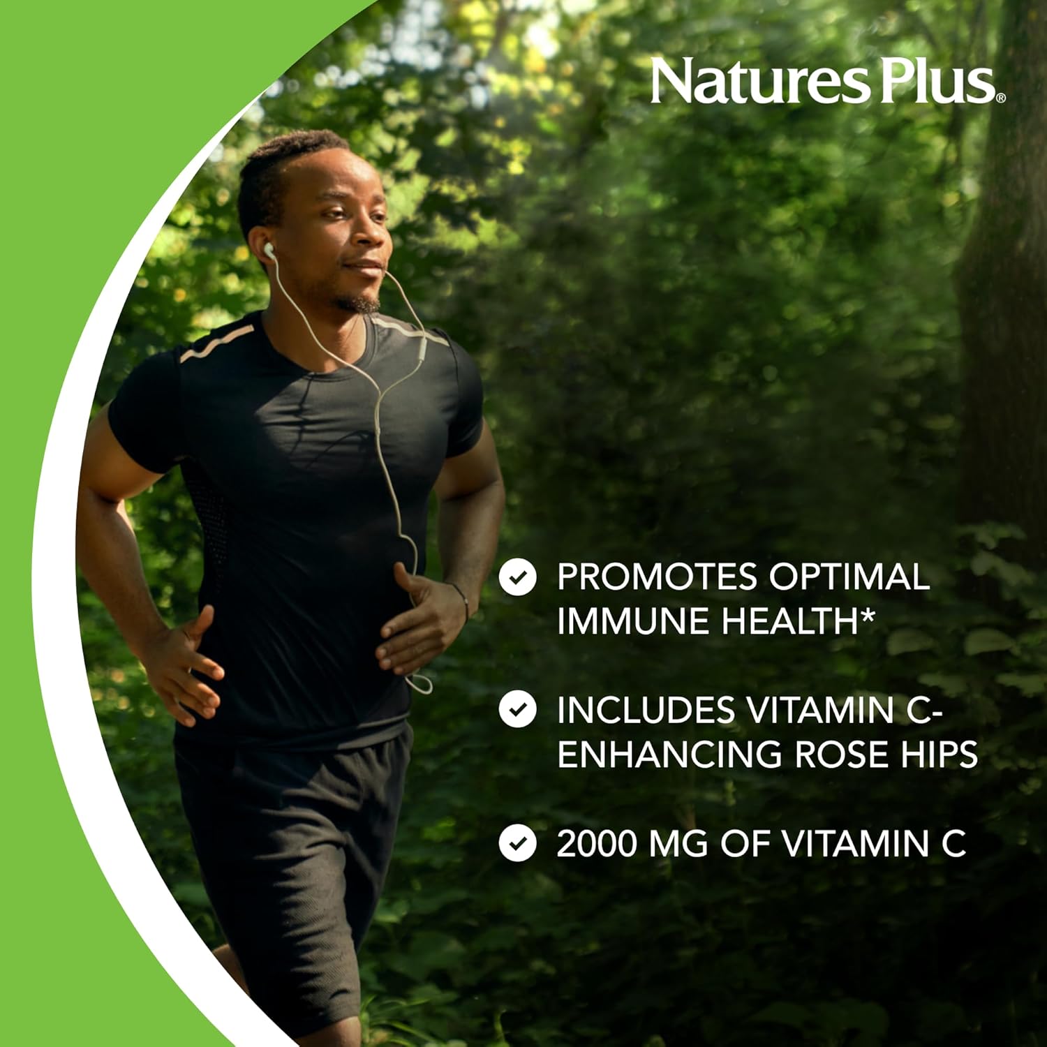 Natures Plus Ultra-C 2000 mg Tablets - Antioxidant, Immune Health Support - Pack of 2, 180 Servings