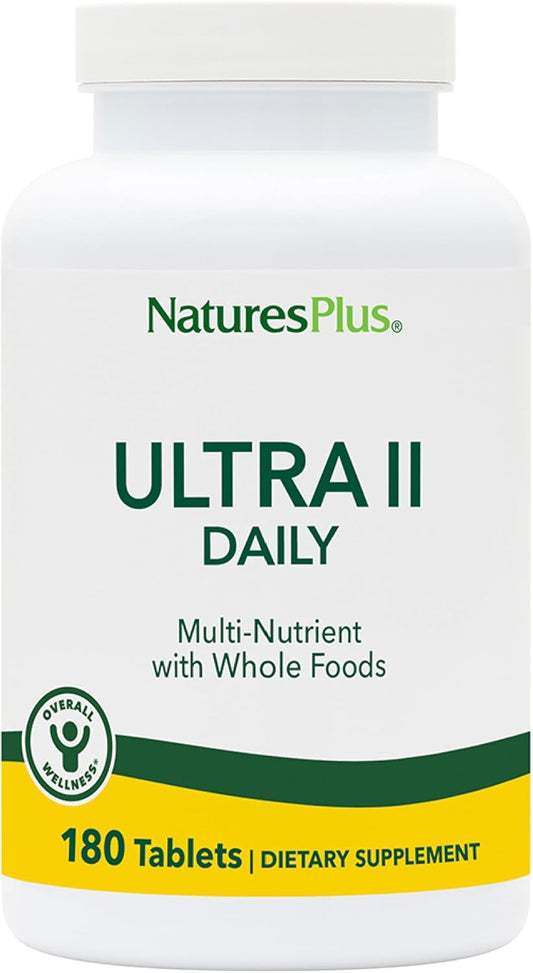 Natures Plus Ultra II Daily Whole Food Vitamin & Mineral Supplement - 360 Servings - 360 Tablets - Vegetarian Formula - Pack of 2