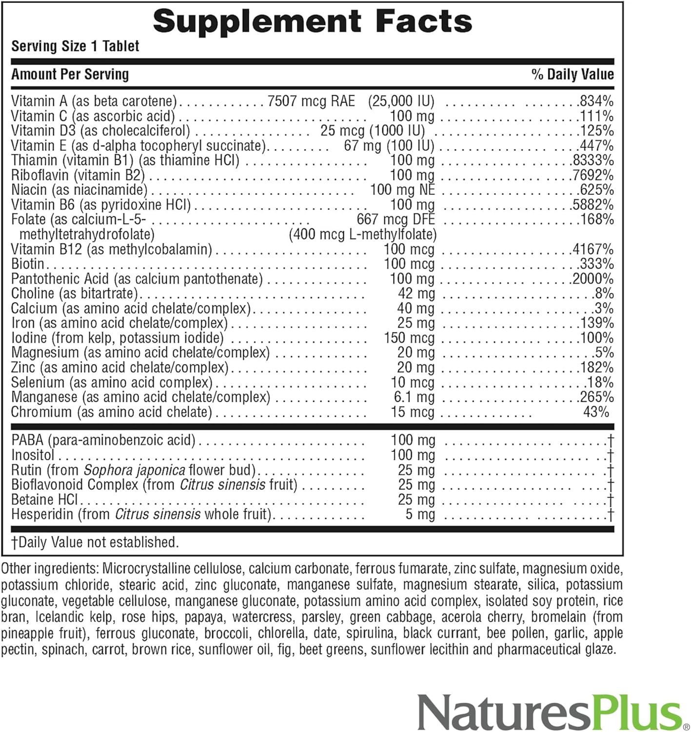Natures Plus Ultra II Daily Whole Food Vitamin & Mineral Supplement - 360 Servings - 360 Tablets - Vegetarian Formula - Pack of 2