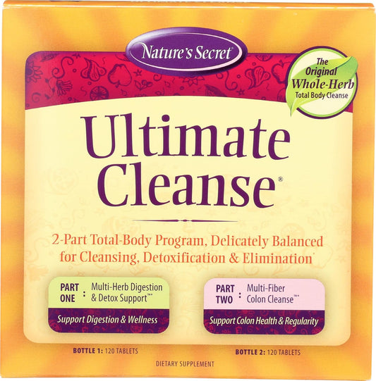 Nature's Secret Ultimate Cleanse: 240 Tablets for Cleansing, Detoxification, and Elimination