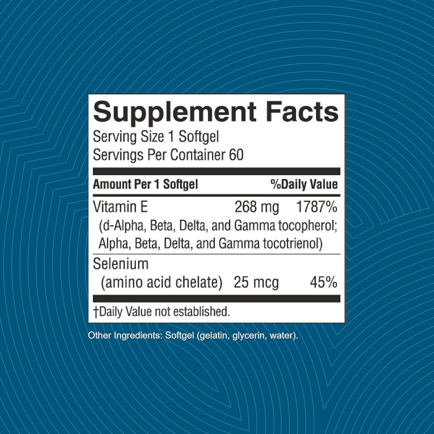Nature's Sunshine Vitamin E Complete Softgels with Selenium | Antioxidant Supplement with All 8 Vitamin E Molecules