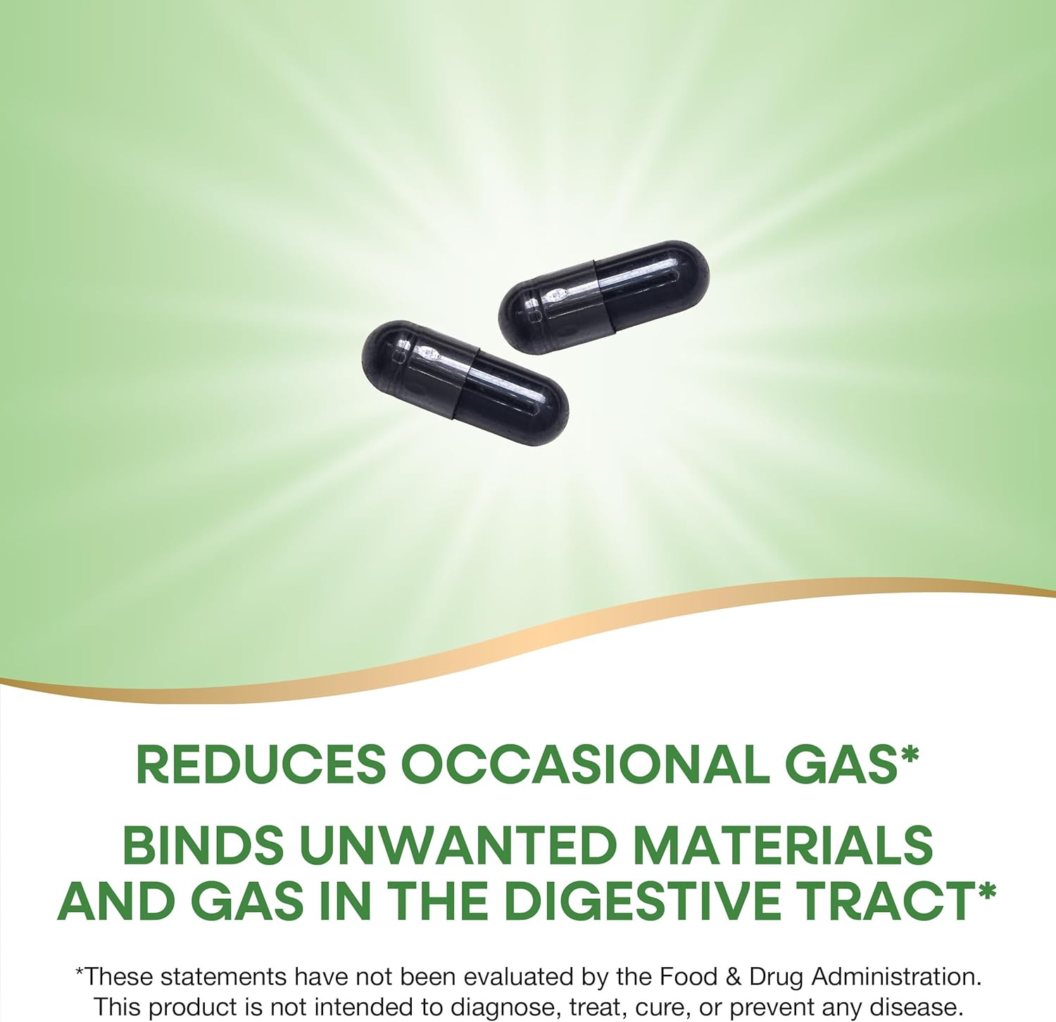 Nature's Way Activated Charcoal Capsules, 560mg for Digestive Tract Health, 360 Count