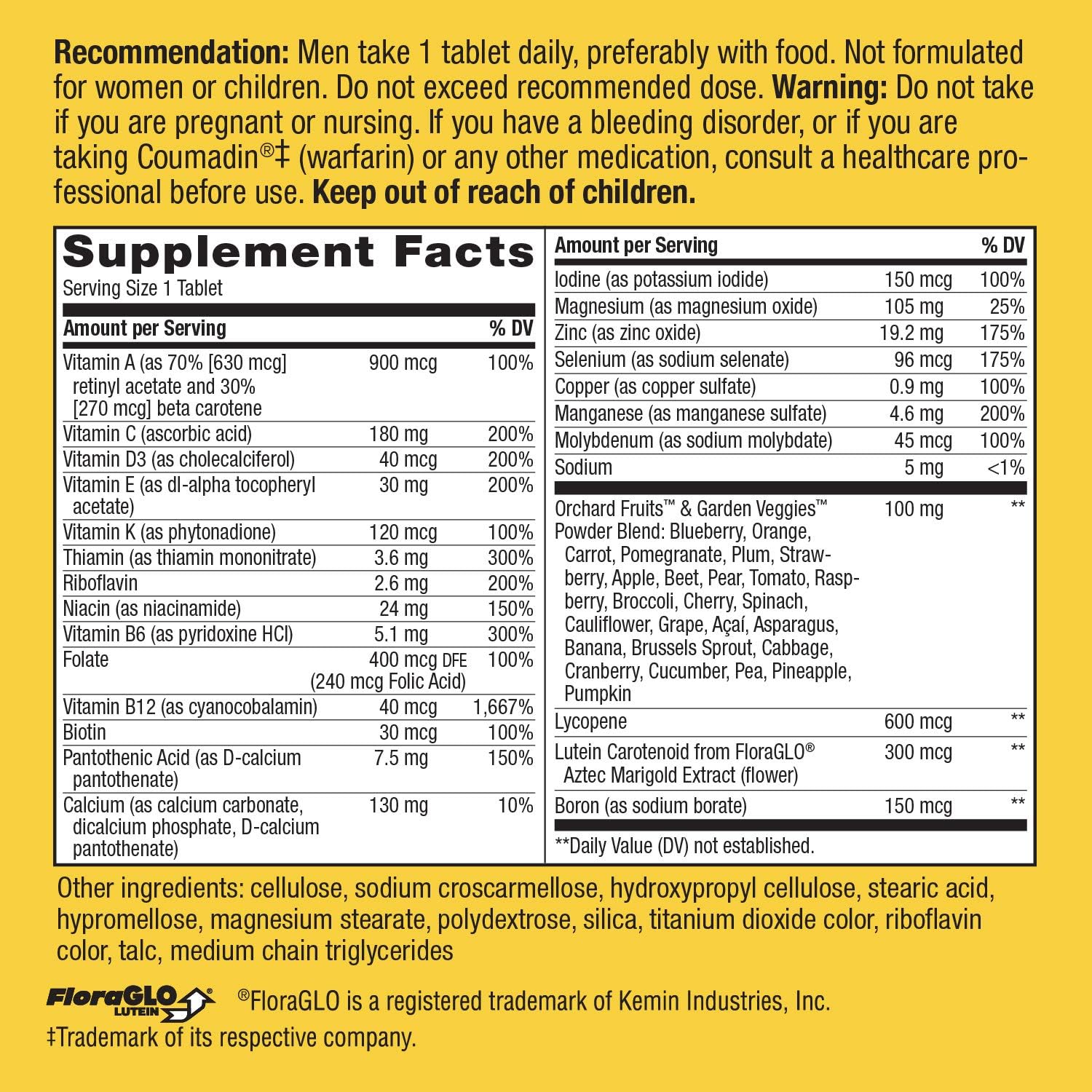 Nature's Way Alive Men's 50+ Complete Multivitamin with High Potency B-Vitamins, 50 Tablets - Daily Multivitamin for Men Over 50