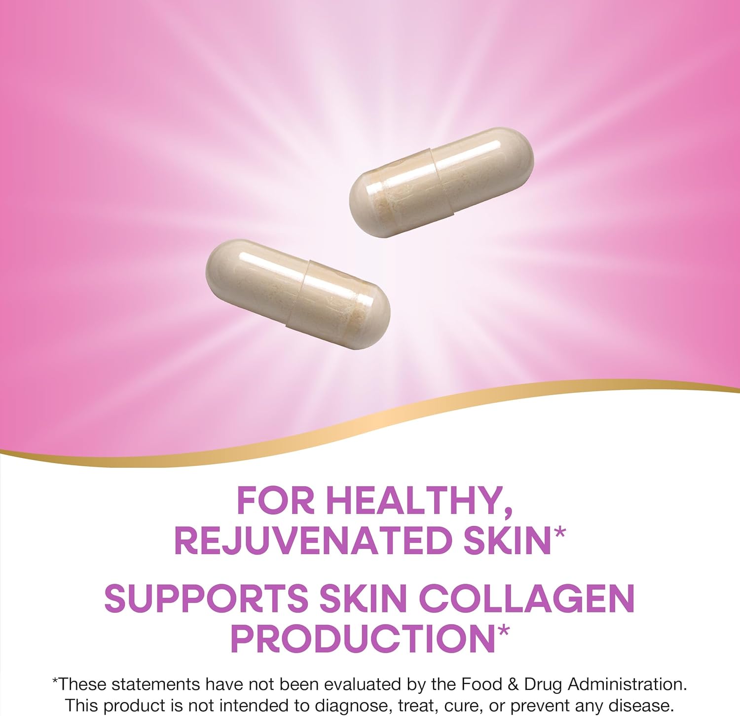 Nature's Way Hydraplenish Capsules with BioCell Collagen & Hyaluronic Acid for Healthy Skin & Elasticity, 60 ct