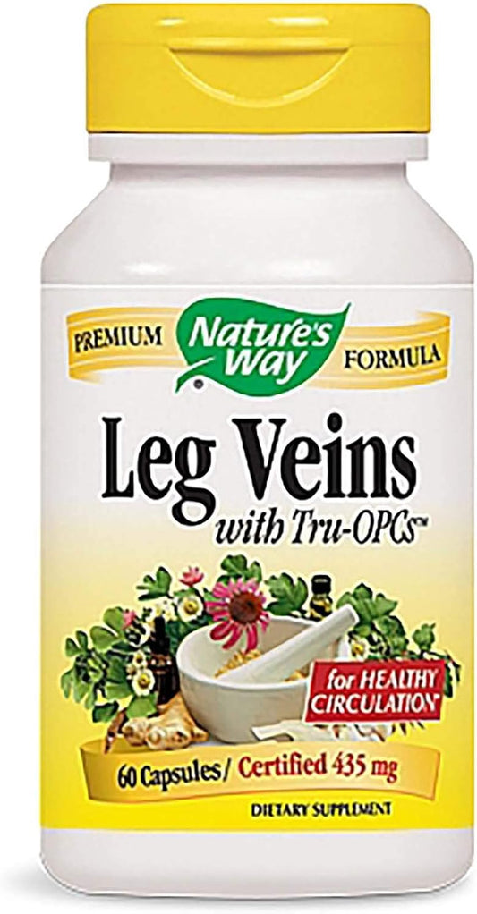 Natures Way Leg Veins 60 Capsules - Natural Support for Leg Health