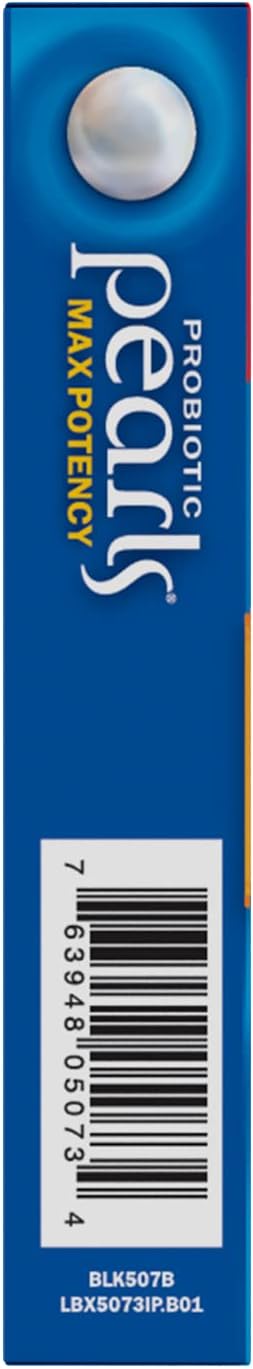 Nature's Way Max Potency Probiotic Pearls - Digestive, Immune & Colon Health Support - 5 Billion Live Cultures - No Refrigeration Needed - 30 Softgels