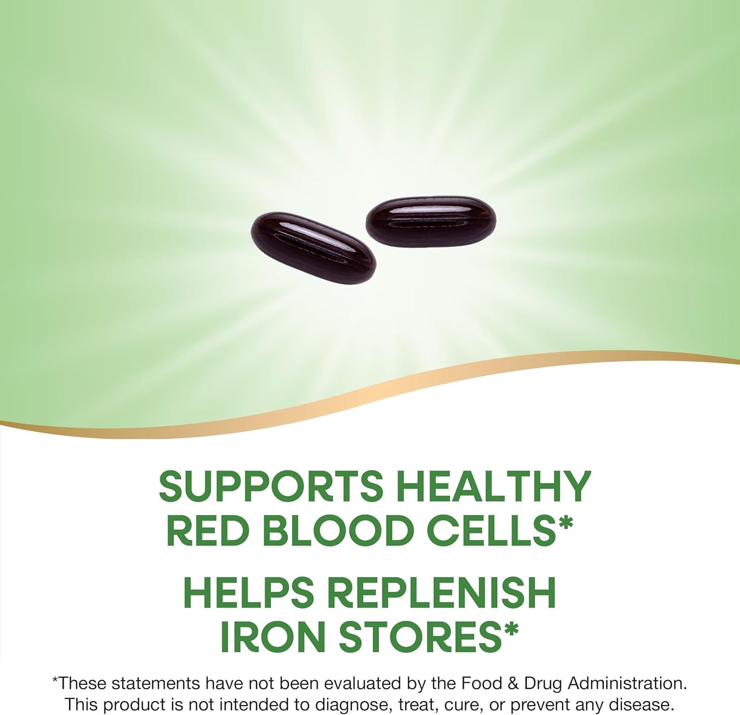 Nature's Way Ultimate Iron Supplement - Supports Red Blood Cells & Energy Production - 50mg per Serving - 90 Softgels, Gluten-Free