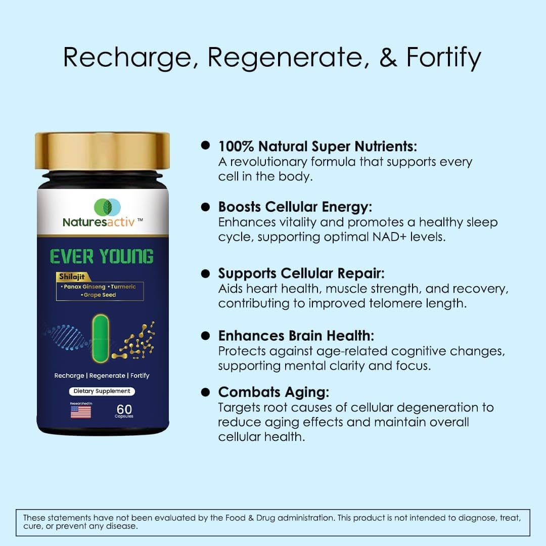 Naturesactiv Ever Young Ginseng Capsules - 60 Count
