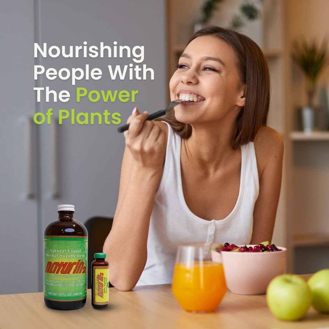 NATURIN2 Herbal Tonic Health Drink - Immune Support Blend with Licorice, Astragalus, Hedyotis - Daily Wellness & Energy Boost - 2 Box, 12 Vials