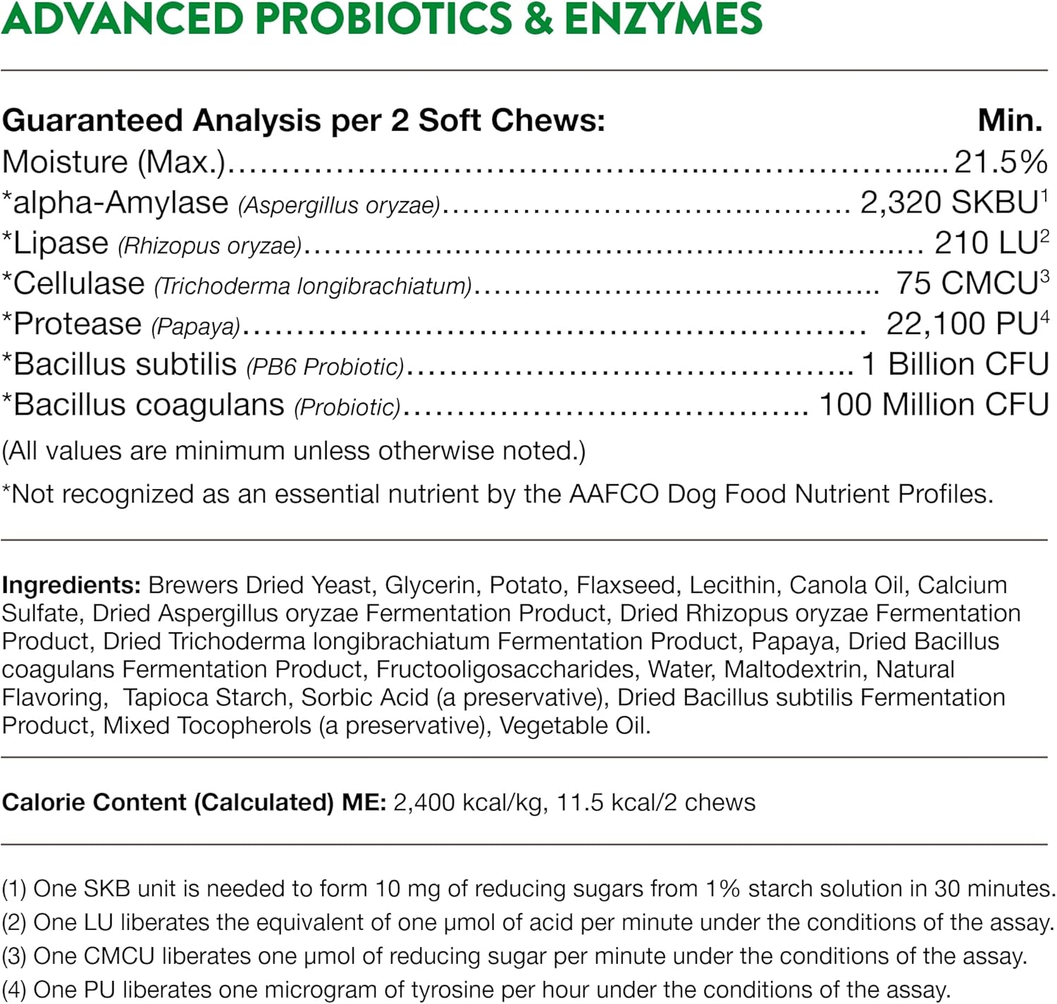 NaturVet Probiotics & Enzymes for Pets with Sensitive Stomachs - Vet Strength PB6 Probiotic - 240 ct