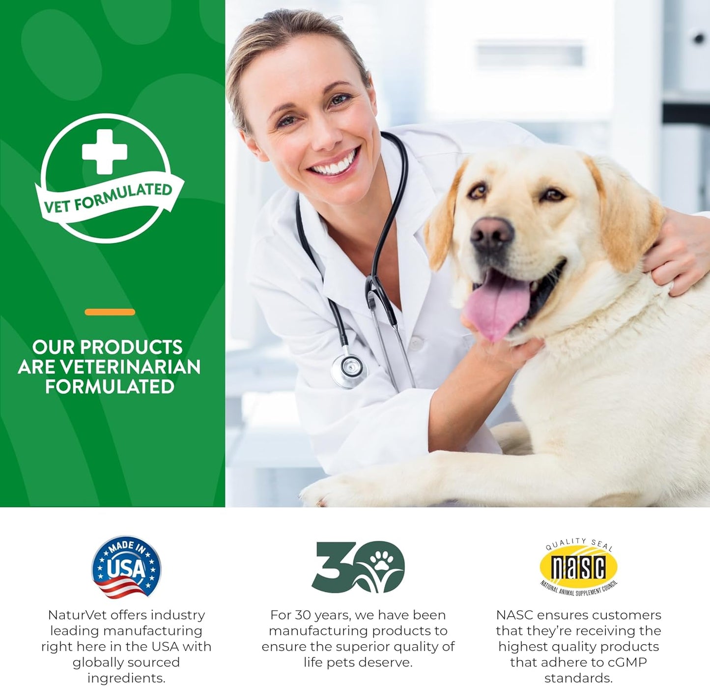 NaturVet Probiotics & Enzymes for Pets with Sensitive Stomachs - Vet Strength PB6 Probiotic - 240 ct