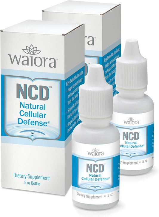 NCD Liquid Zeolite Drops by Waiora - Clinoptilolite Supplement for Immune Support, Gut Health, Cleanse, pH Balance - 0.5oz Bottle, 2 Ct (180 Servings) for Men & Women