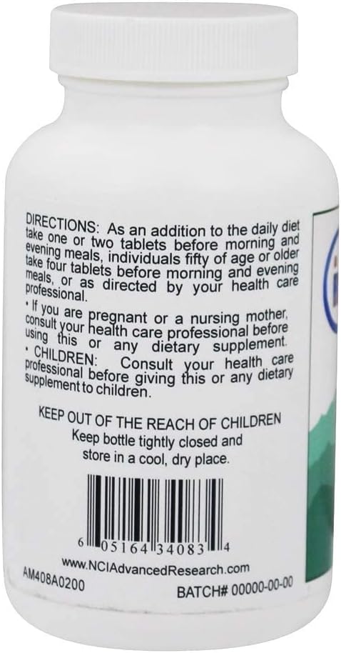NCI Advanced Research Magnesium Orotate Tablets by Dr. Hans Nieper - 500 Mg, 200 Count