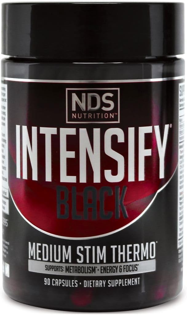 NDS Nutrition Black Thermogenic Blend Capsules - Metabolism Booster for Fat Loss, Appetite Suppression, and Muscle Definition - 90 Capsules