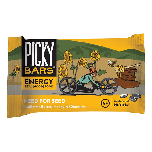 Need for Seed Plant-Based Protein Energy Bars - Picky Bars, All-Natural, Gluten-Free, Non-GMO, Pack of 10