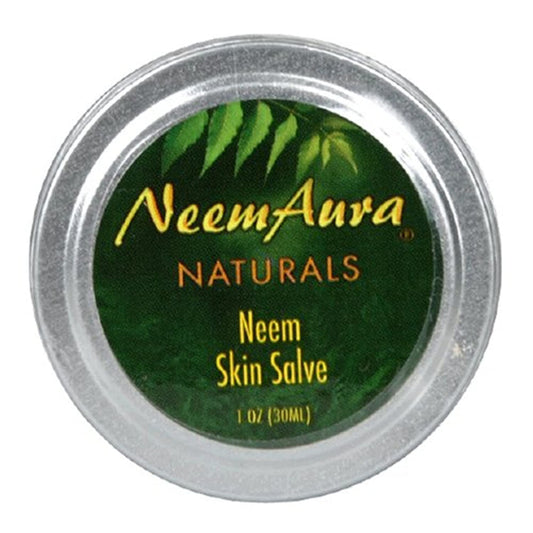 NEEMAURA Naturals Neem Skin Salve, 1 oz (30 ml) - Pack of 4 for Skin Healing and Nourishment