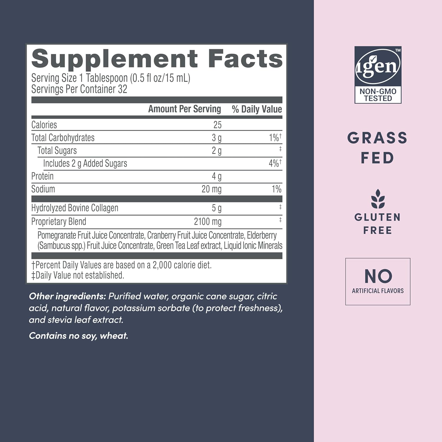 NeoCell Liquid Collagen Supplement with Fruit Juice Concentrates, Green Tea Blend, Pomegranate - Skin, Hair, Nails, Joints Support - 16 oz.