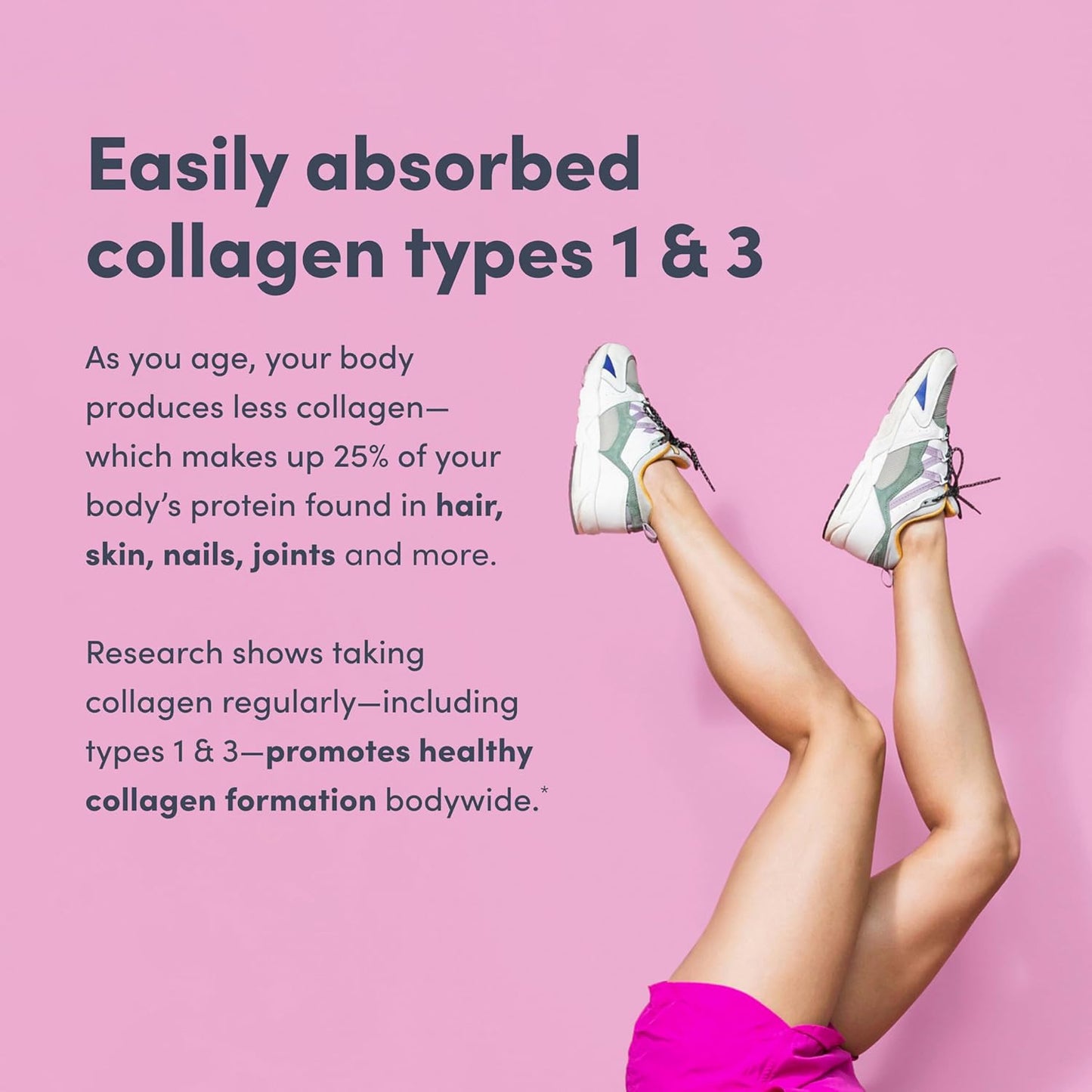 NeoCell Super Collagen Powder with Vitamin C and Hyaluronic Acid for Skin, Hair, and Nails - 6.9 oz. Unflavored Canister