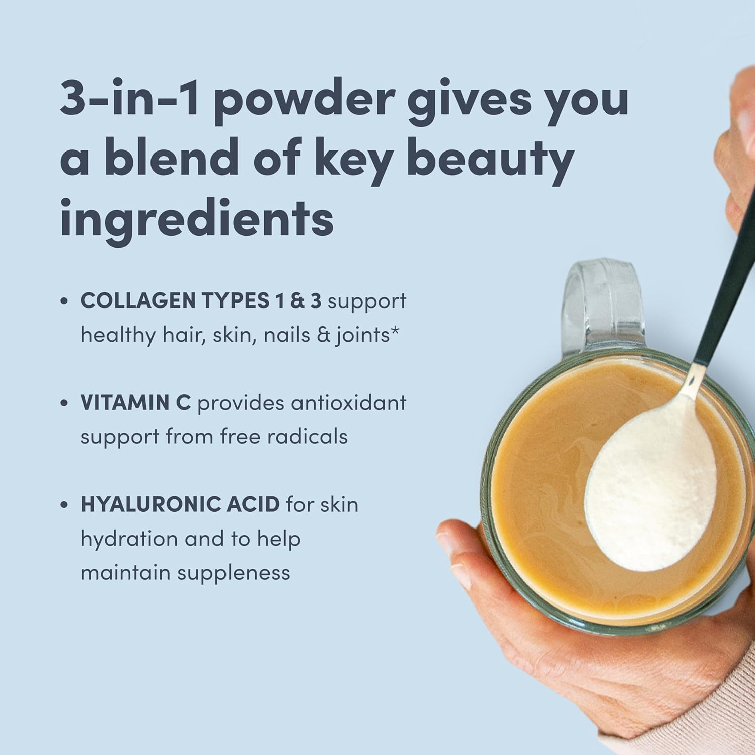 NeoCell Super Collagen Powder with Vitamin C and Hyaluronic Acid for Skin, Hair, and Nails - 6.9 oz. Unflavored Canister
