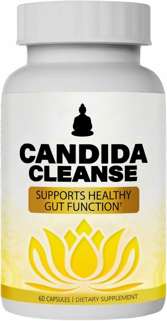 Neonomicon Candida Cleanse - Probiotic & Herbal Gut Support Supplement for Men & Women - 60 Capsules