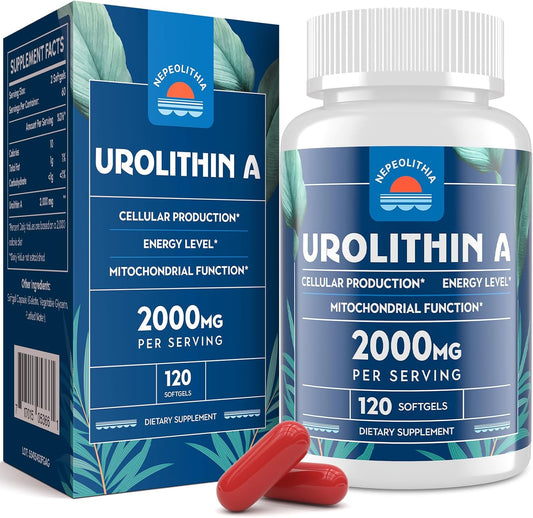 Nepeolithia Urolithin A Softgels - 2000mg, Gluten Free, 2 Months Supply