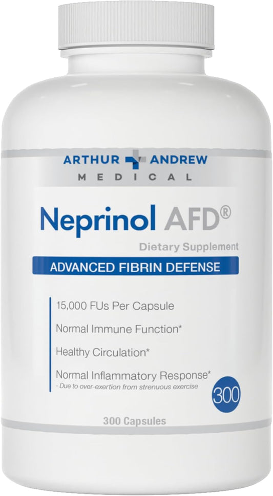 Neprinol AFD by Arthur Andrew Medical - 300 Count Multi Enzyme Blend with Serrapeptase & Nattokinase