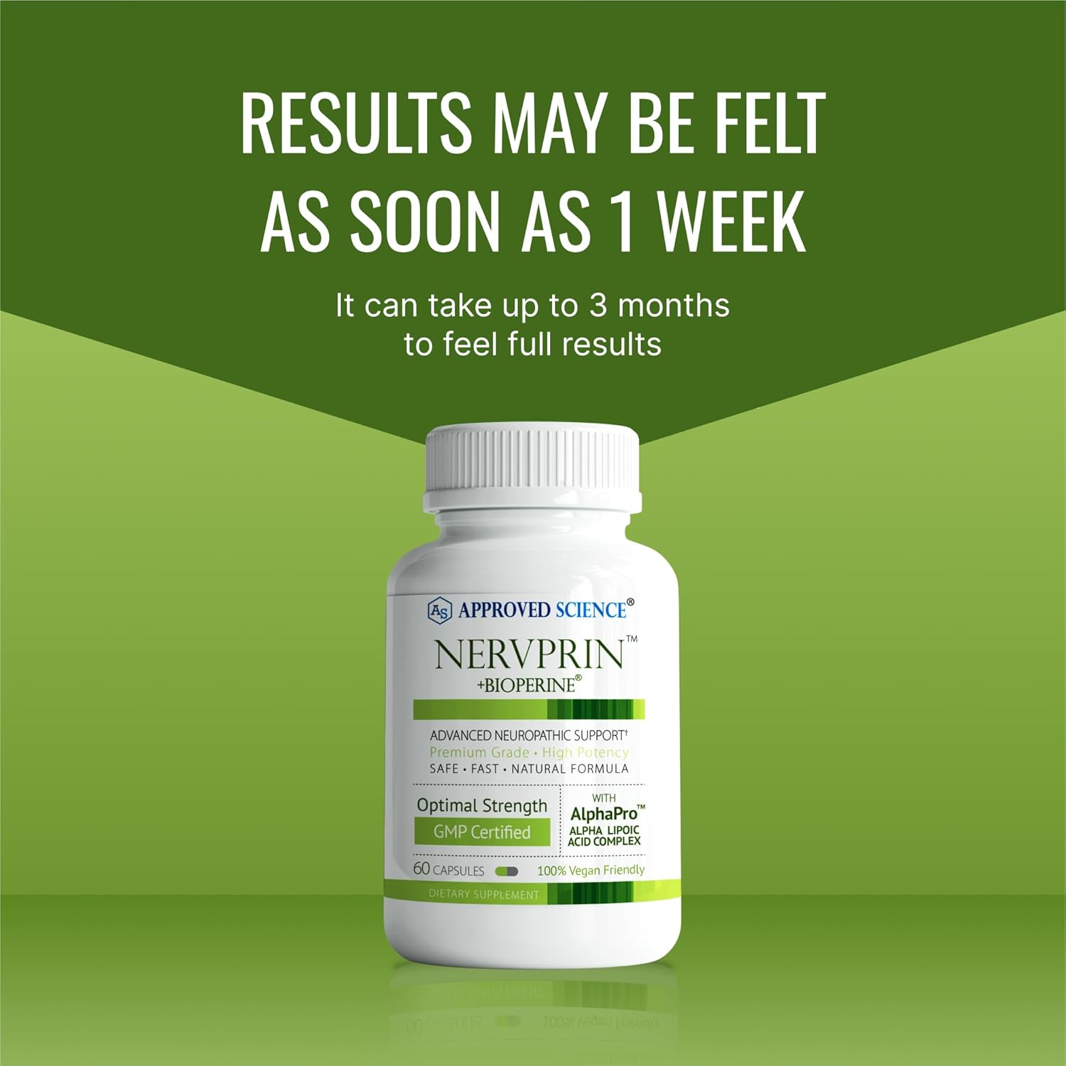 Nerve Support Supplement with Benfotiamine, B12, Alpha-Lipoic Acid, Corydalis - 360 Capsules - Made in USA by Approved Science