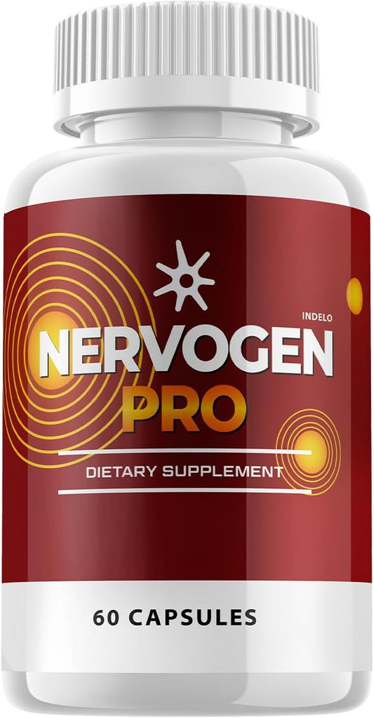 Nervogen Pro Capsules - Advanced Formula Dietary Supplement for Neuropathy with Vitamin C & Zinc - 60 Capsules