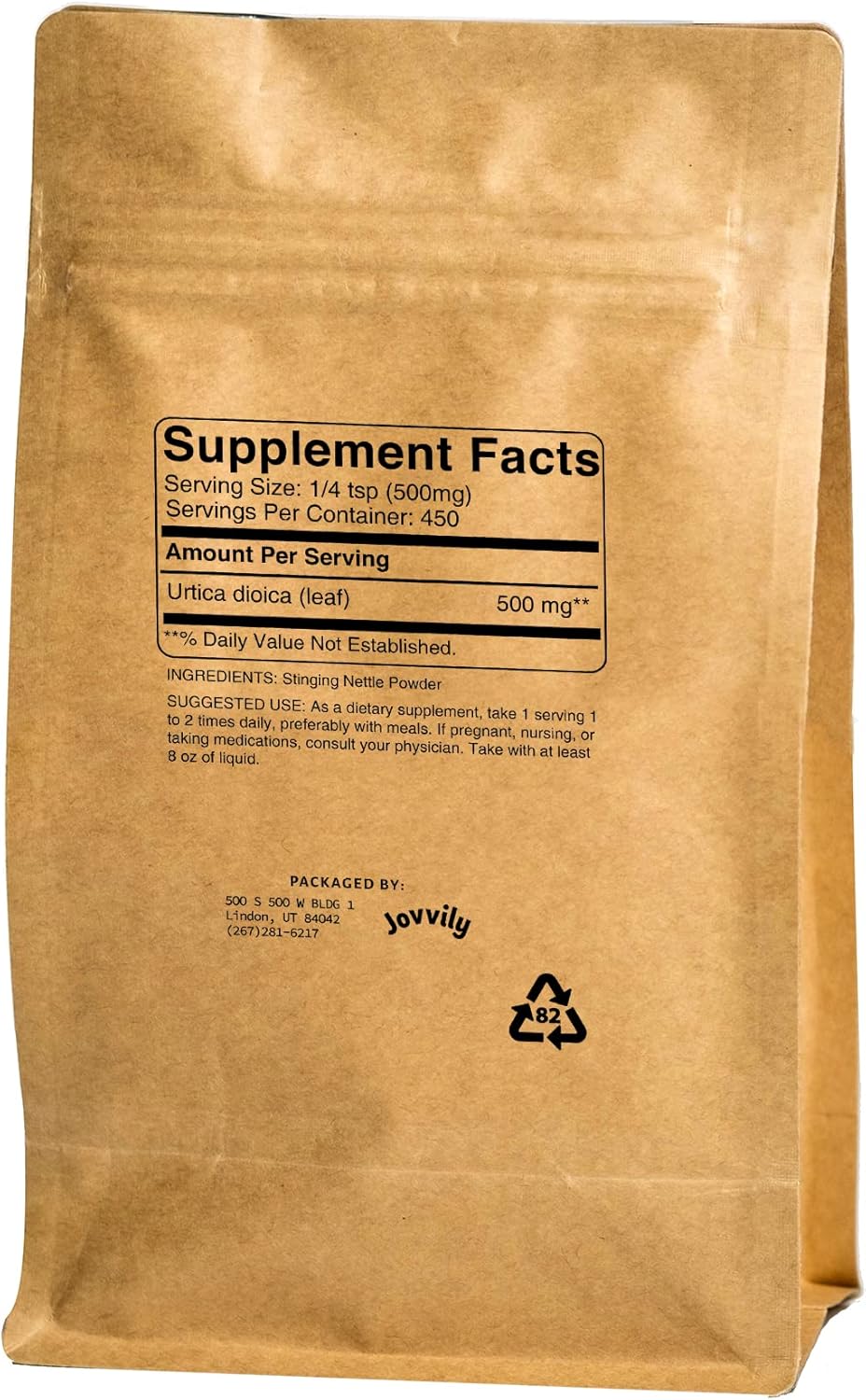 Nettle Leaf Powder and Burdock Root Bundle - Herbal Supplements & Teas in Different Sizes