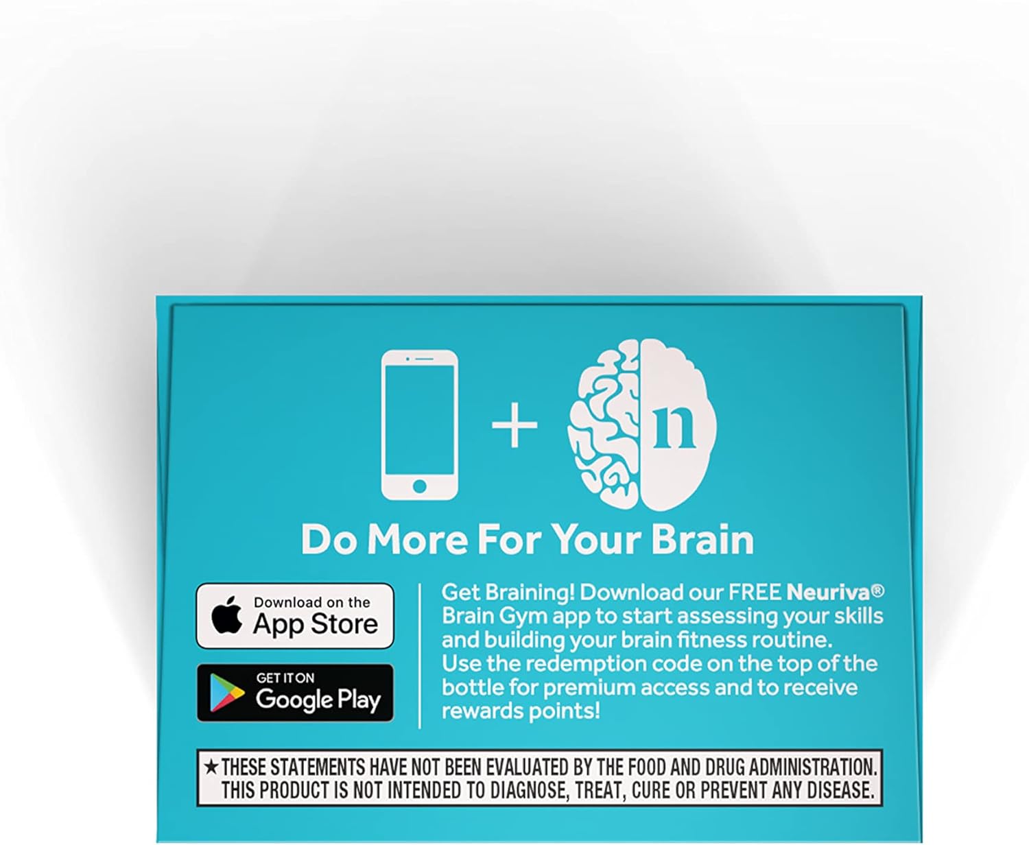 NEURIVA Plus Brain Supplement: Clinically Tested Nootropics for Memory, Focus, and Cognitive Enhancement - 30 Capsules