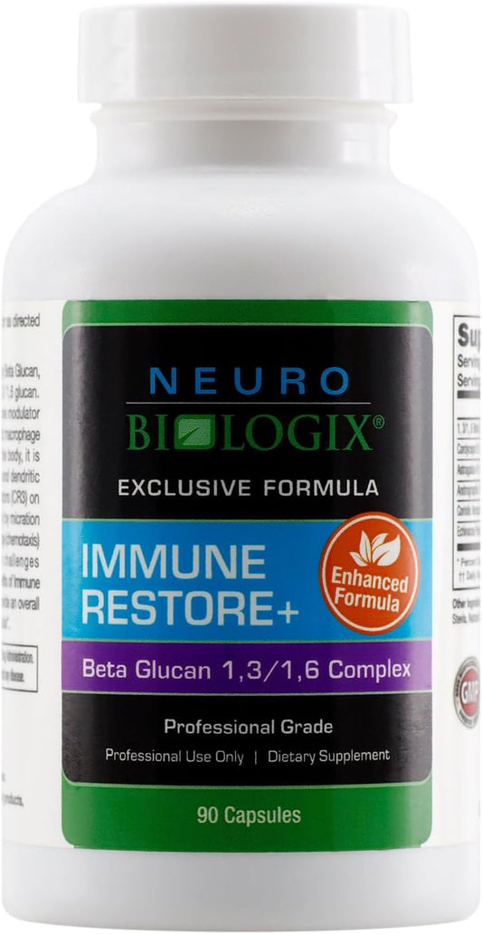 Neuro Biologix Immune Restore Plus with Beta Glucan Complex - 90 Capsules for Immune Support
