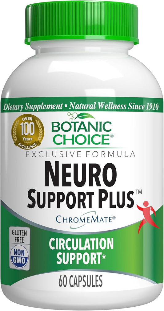 Neuro Support Plus Capsules with Alpha Lipoic Acid and B Vitamins for Nerve and Circulation Support - Gluten Free - 60 Count