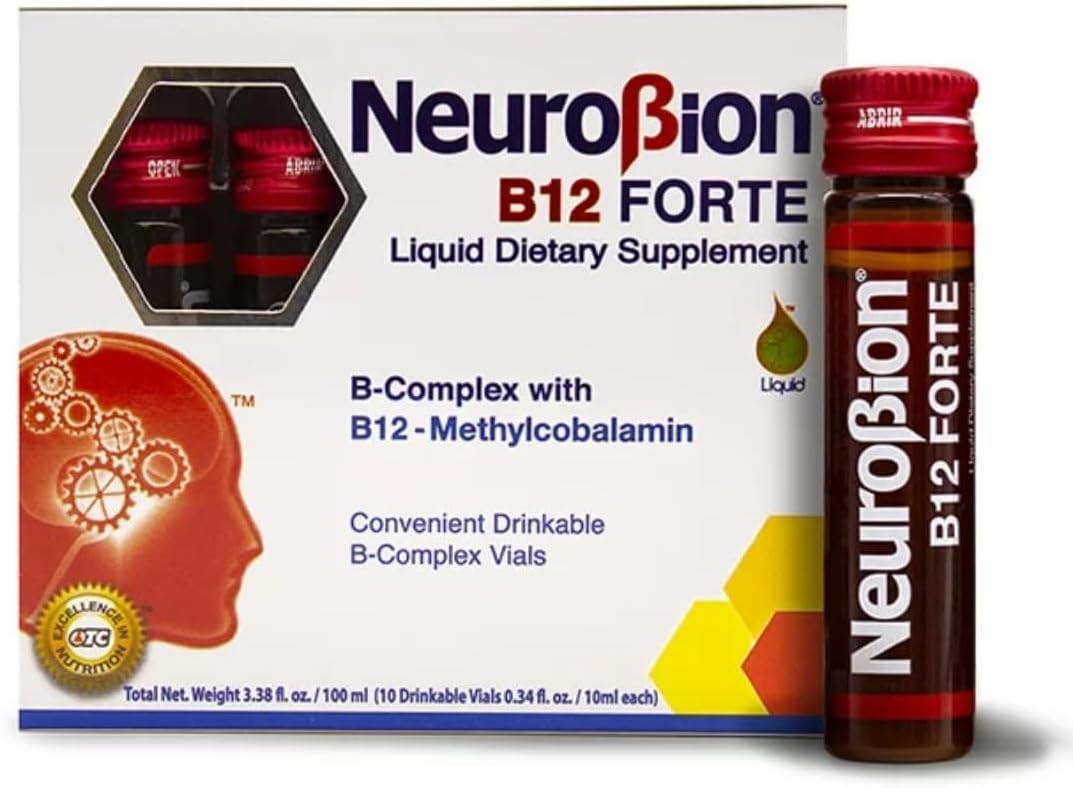 Neurobion B12 Forte Liquid - Pack of 10 Vials, 10 ml Each