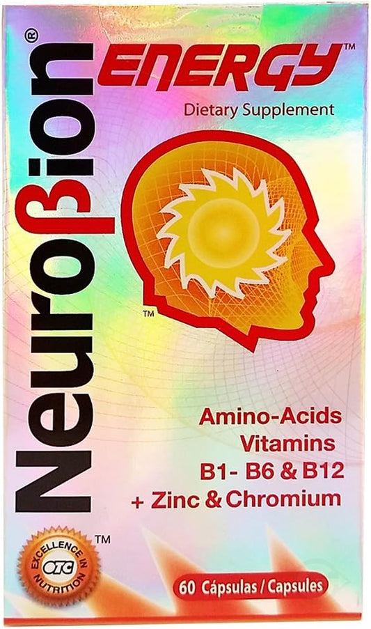 Neurobion Energy Amino Acids Supplement, 180 Capsules (3-Pack)