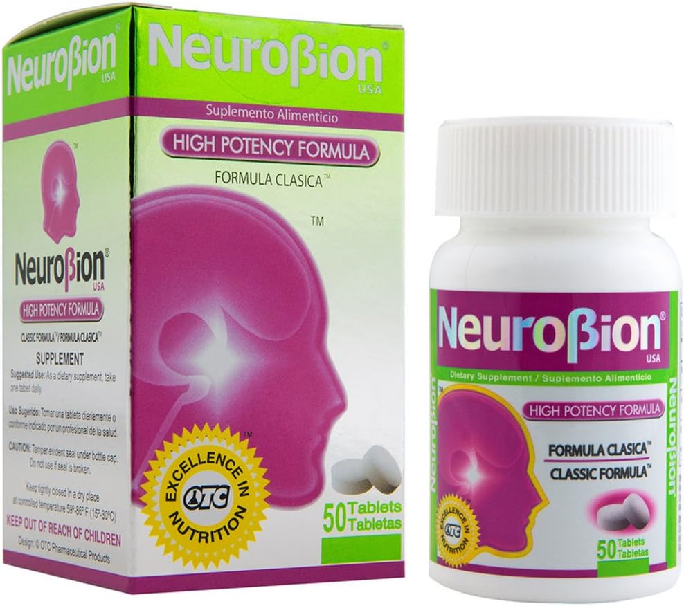 Neurobion Energy and High Potency Dietary Supplement with Amino Acids, Vitamins B1-B6, B12, and Zinc