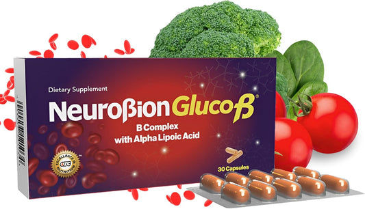 Neurobion Gluco B with Alpha Lipoic Acid B Complex Capsules - 30 Count Dietary Supplement