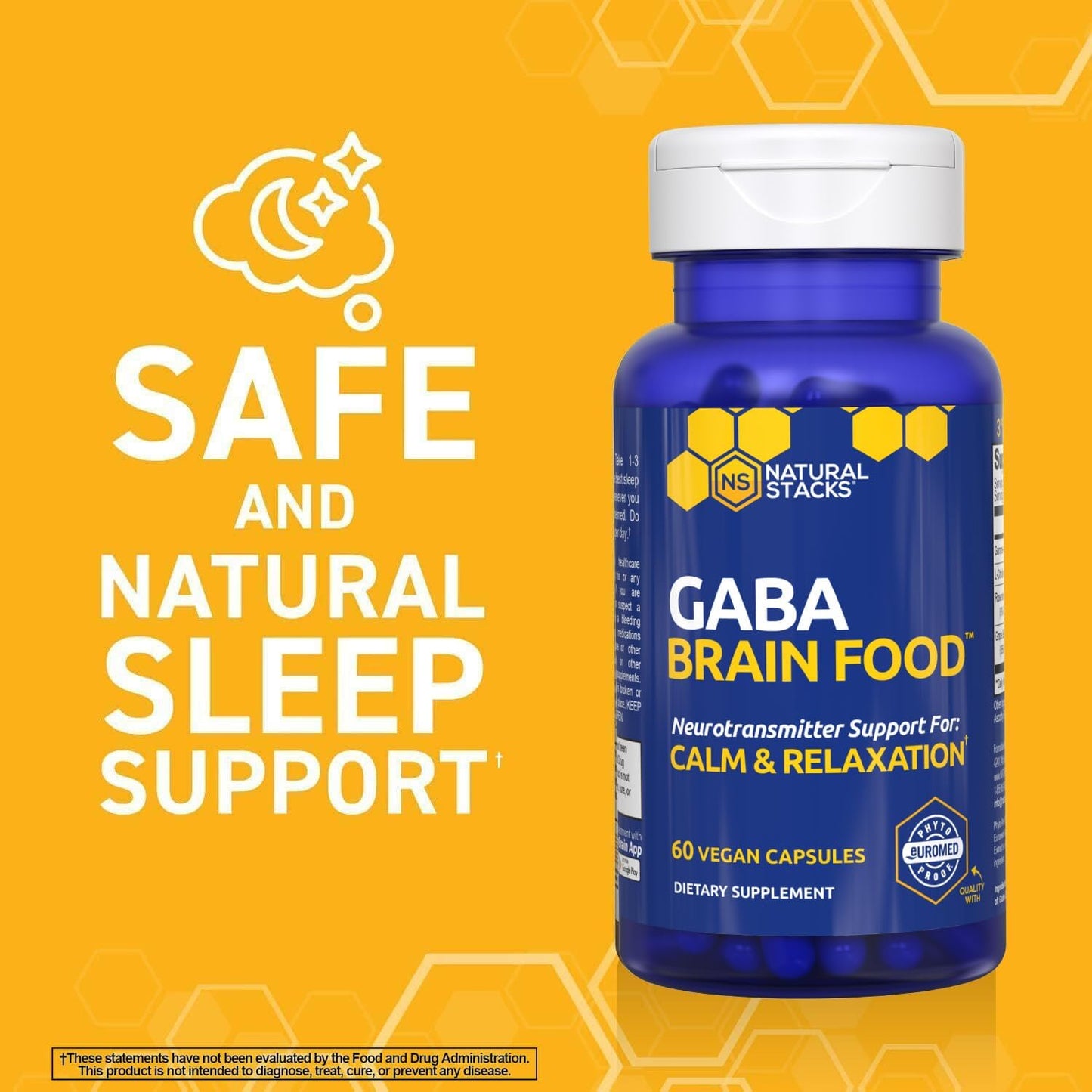 NeuroFuel Nootropic and GABA Brain Food Bundle - Enhances Memory, Relaxation, and Focus - 135 Capsules